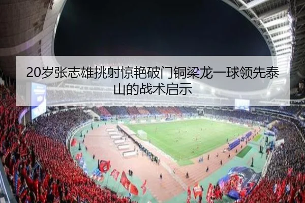 20岁张志雄挑射惊艳破门铜梁龙一球领先泰山的战术启示 | wmsports